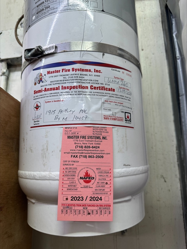 Read more about the article Restaurant Fire Suppression System Semi-Annual Inspection NYC