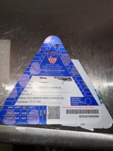Master Fire Prevention Restaurant Kitchen Blue Inspection Sticker Range Hood Testing Repair 6