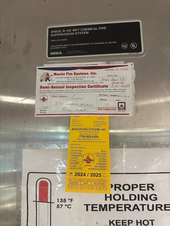 Master Fire Suppression System Installation Cost Ansul Kidde Upper Manhattan Bronx NYC 5